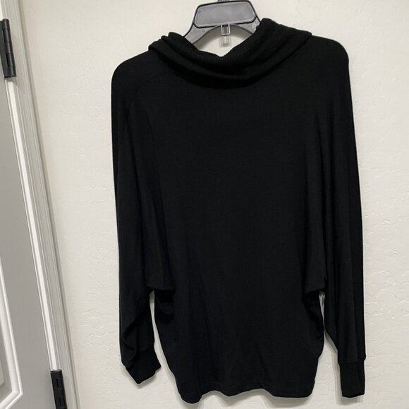 Splendid black tight knit cowlneck sweater - Size Small - Rtl $118 - Picture 2 of 4